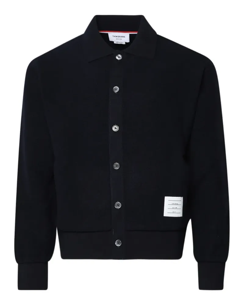Thom Browne Jacke mit Poloshirtkragen - Blau Blau