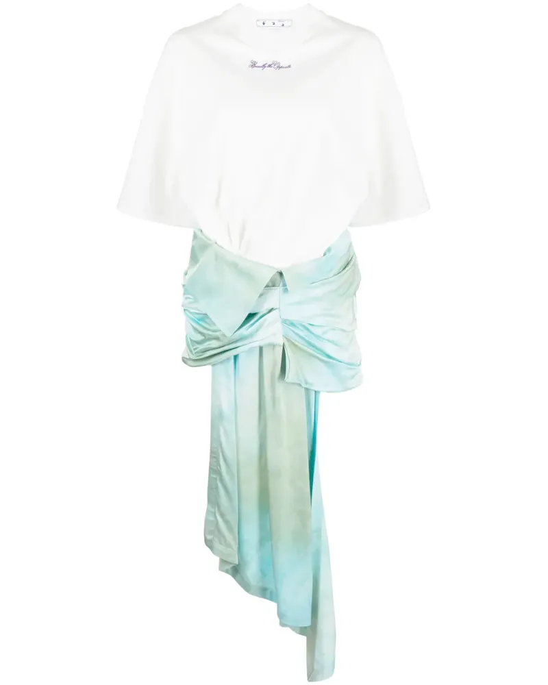 OFF-WHITE Drapiertes Minikleid - Weiß Weiß