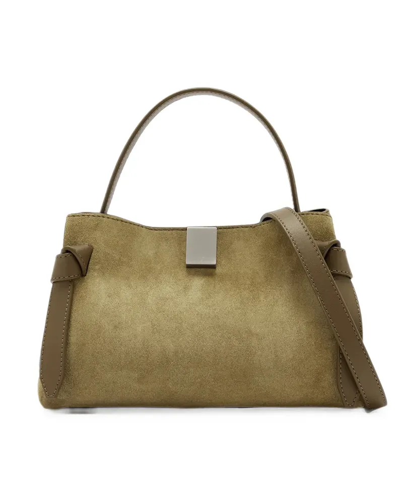 YUZEFI Gyoza Mini suede shoulder bag - Grün Grün