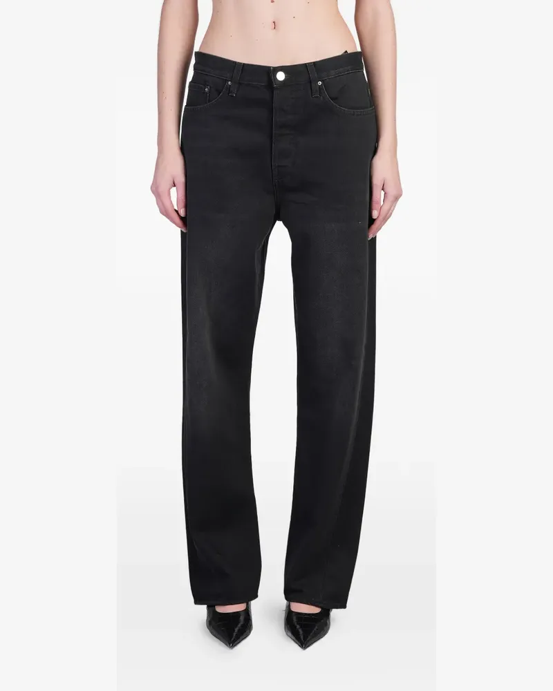 Totême Hose mit Gürtelschlaufen - Schwarz Schwarz