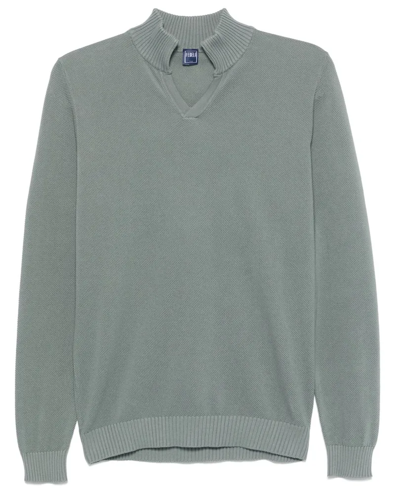 Fedeli Pullover aus Baumwolle - Grün Grün