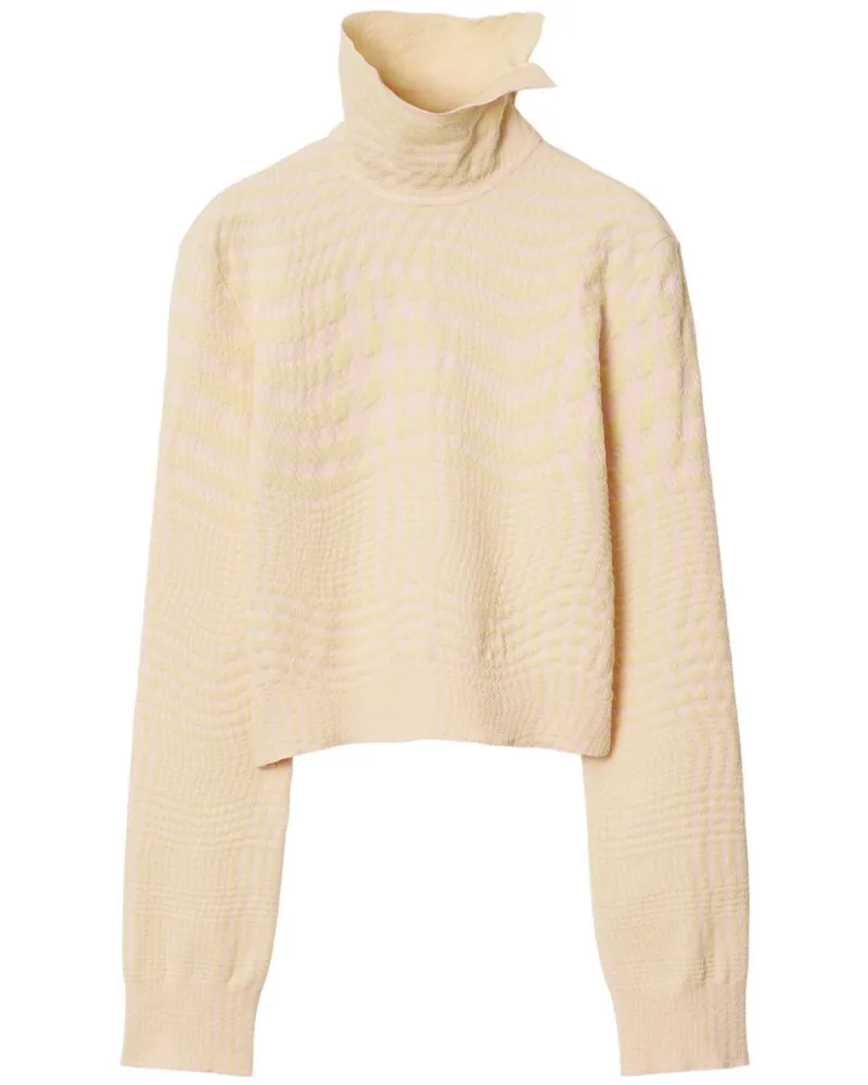 Burberry Pullover mit Hahnentrittmuster - Nude Nude