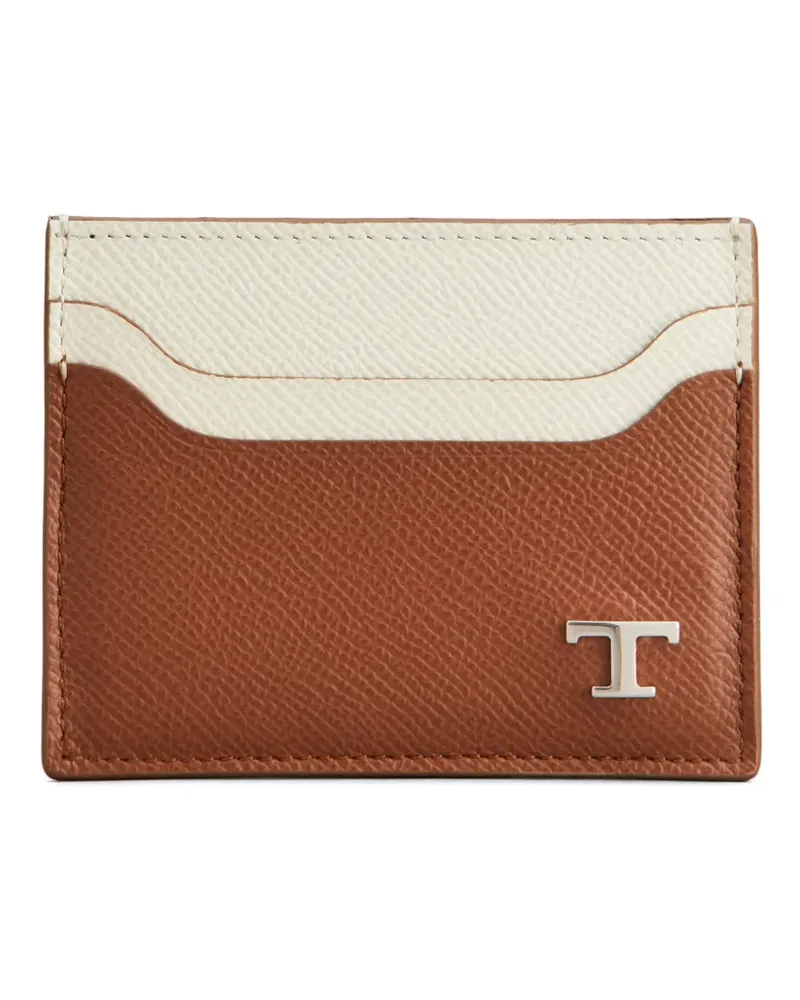 TOD'S Zweifarbiges Kartenetui - Braun Braun