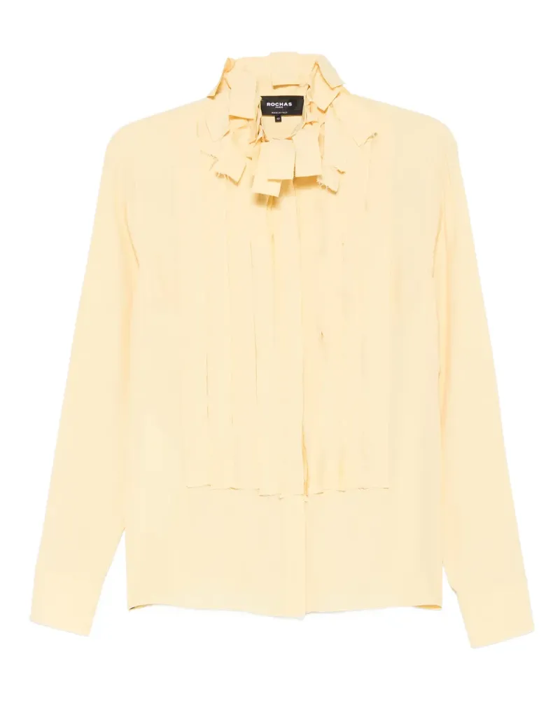 Rochas crepe shirt - Gelb Gelb