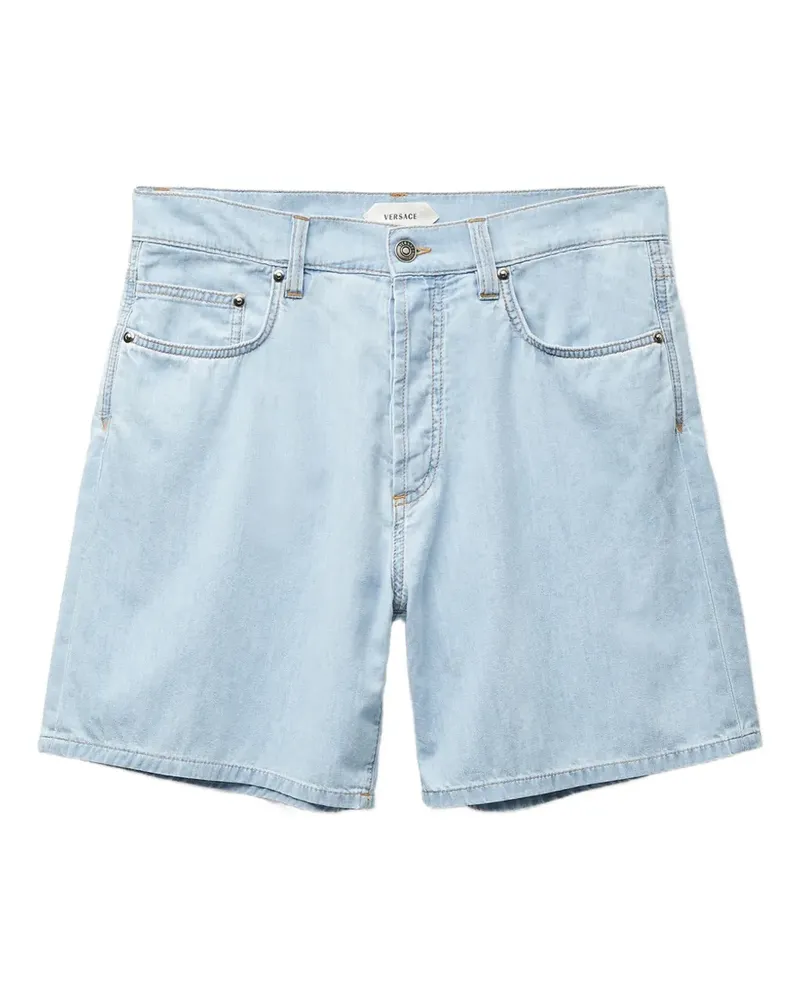 Versace chambray denim shorts - Blau Blau