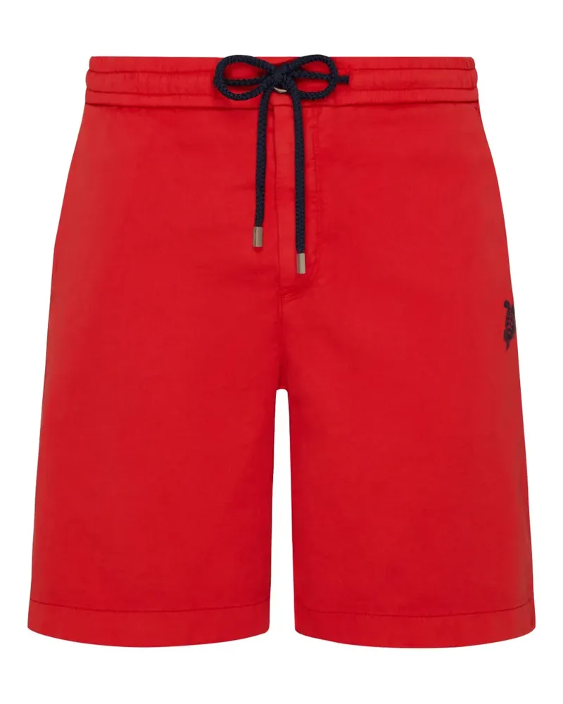 Vilebrequin Badeshorts mit Schildkröten-Stickerei - Rot Rot