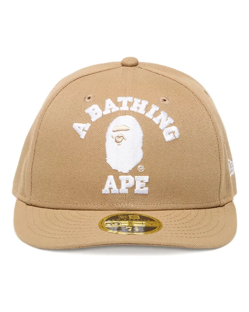 BAPE x New Era 9Fifty Baseballkappe mit Logo - Nude Nude