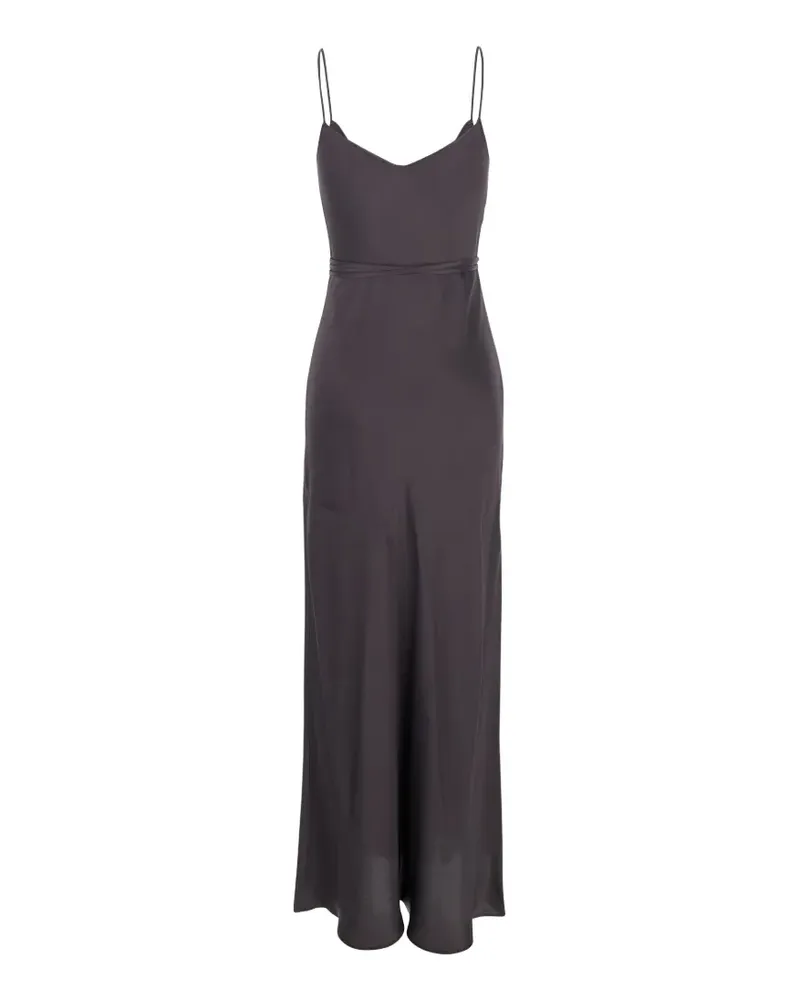 Antonelli Firenze Camisole-Kleid mit Bindegürtel - Grau Grau