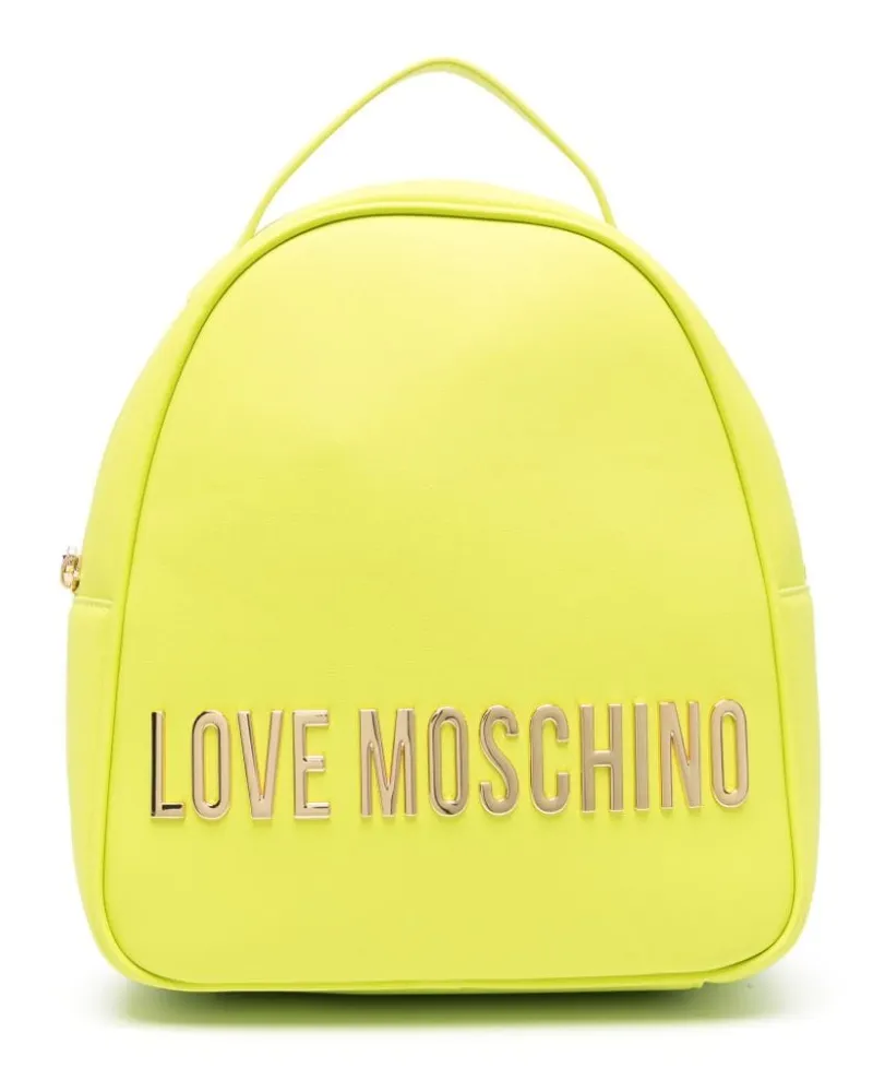 Moschino Rucksack mit Logo Grün