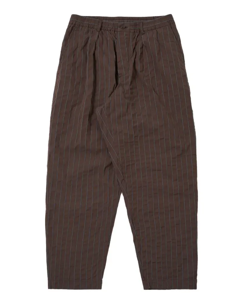Universal Works pinstripe trousers - Braun Braun