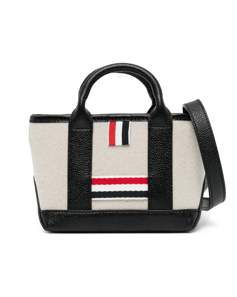 Thom Browne Tote Bag mit gestreiftem Henkel - Nude Nude
