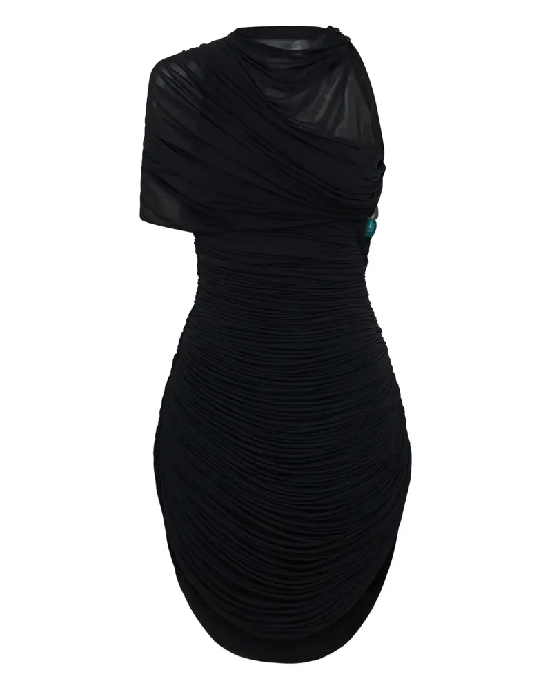 Christopher Esber Asymmetrisches Beach Glass Minikleid - Schwarz Schwarz
