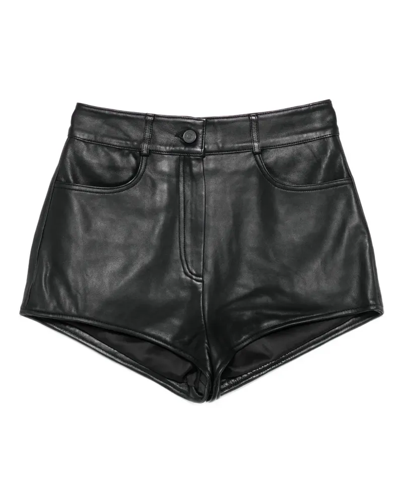 FRANKIE Shop Ledershorts mit Taschen - Schwarz Schwarz