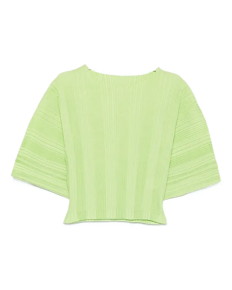 Issey Miyake pleated top - Grün Grün