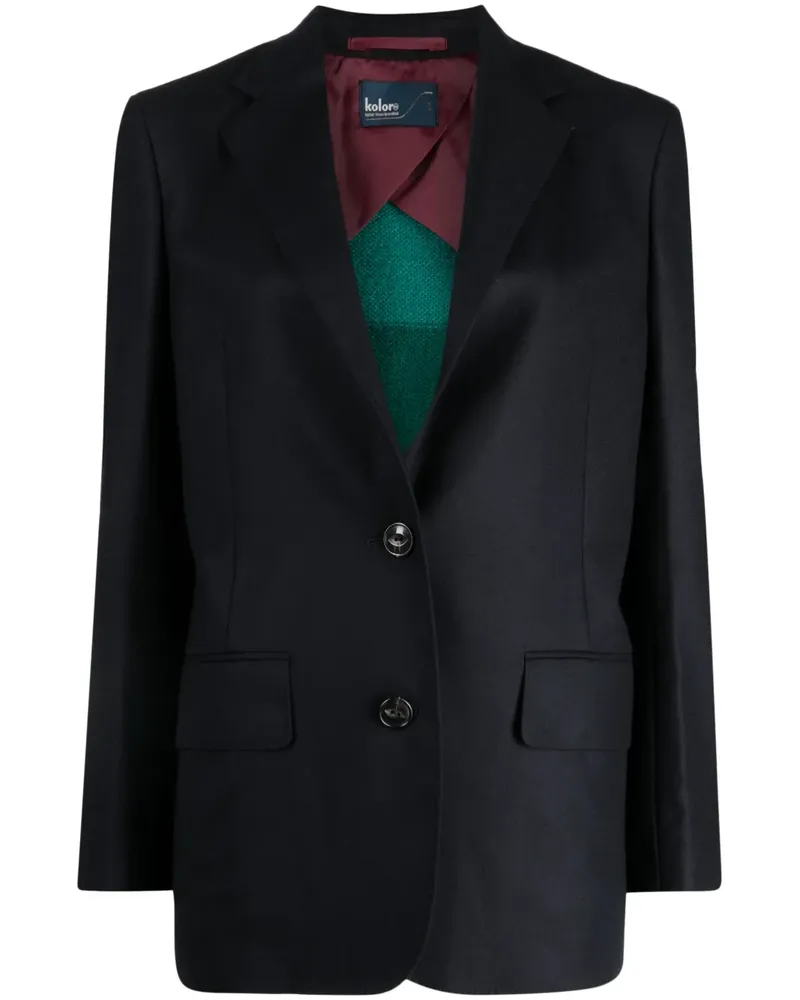 kolor Einreihiger Blazer - Schwarz Schwarz