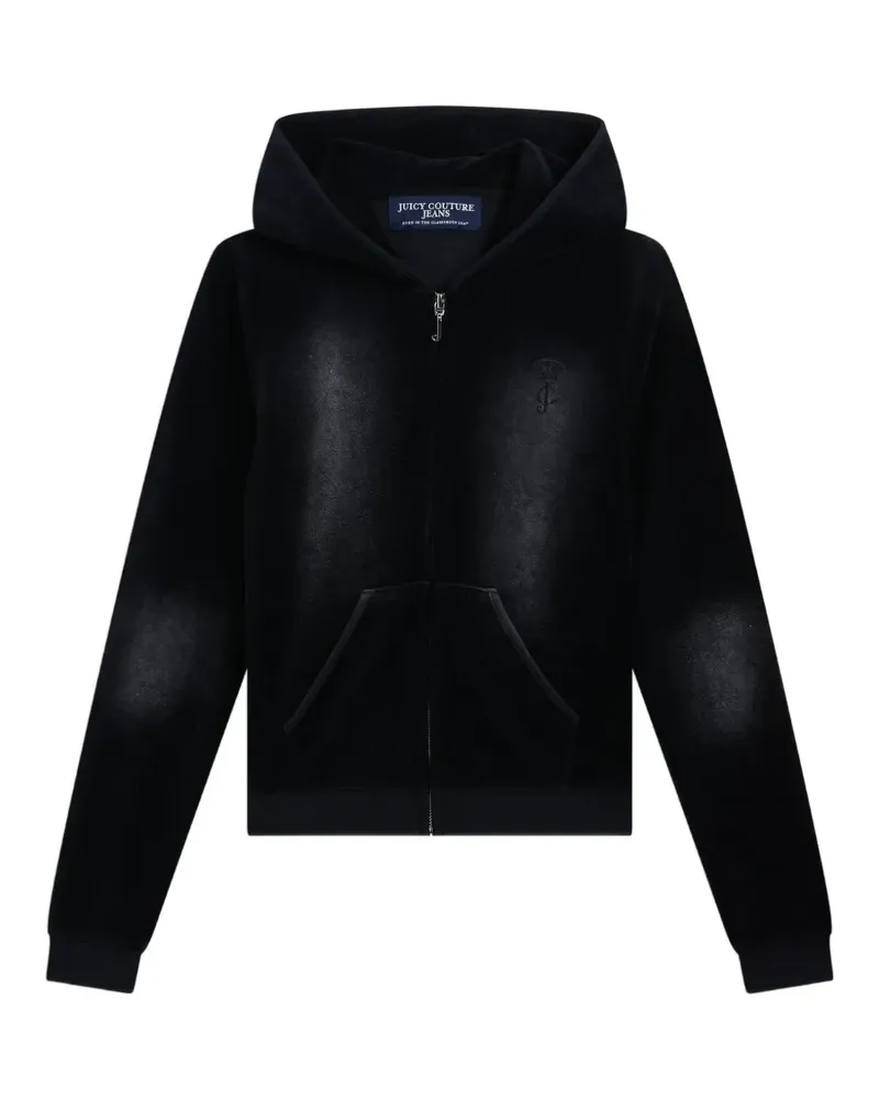 Juicy Couture Hoodie aus Velours - Schwarz Schwarz