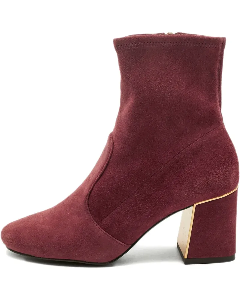 Tory Burch suede block-heel boots - Rot Rot