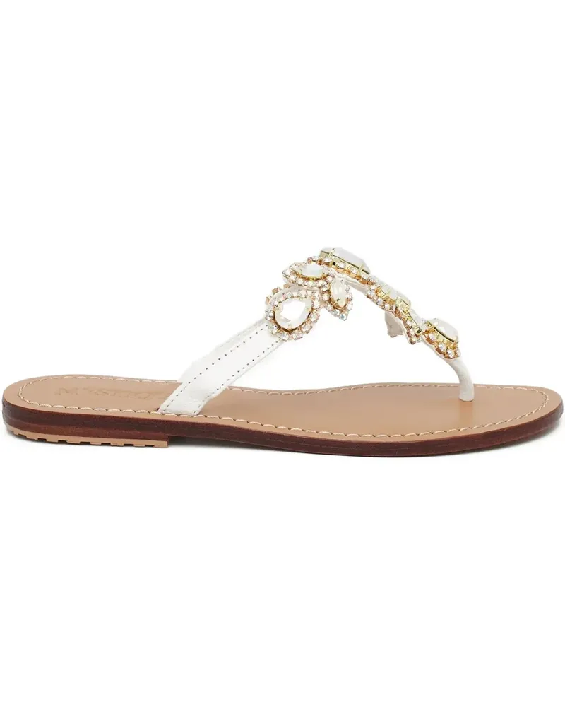 Mystique crystal-embellished sandals - Weiß Weiß