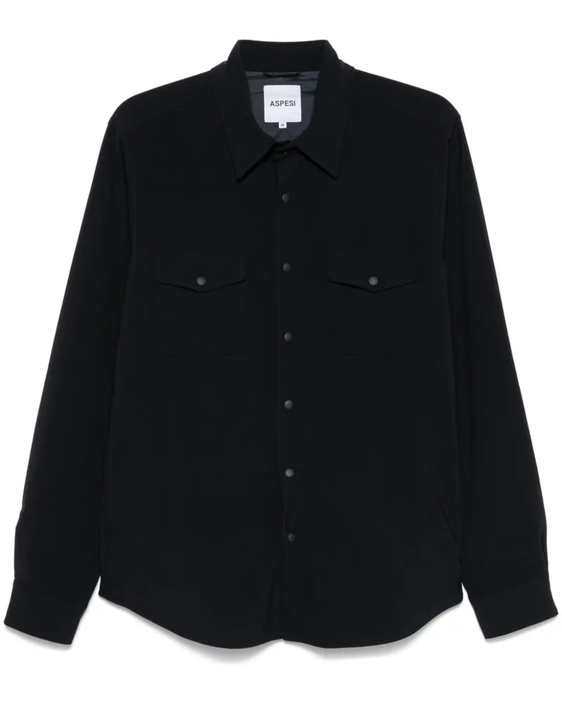ASPESI Langärmelige Hemdjacke - Blau Blau