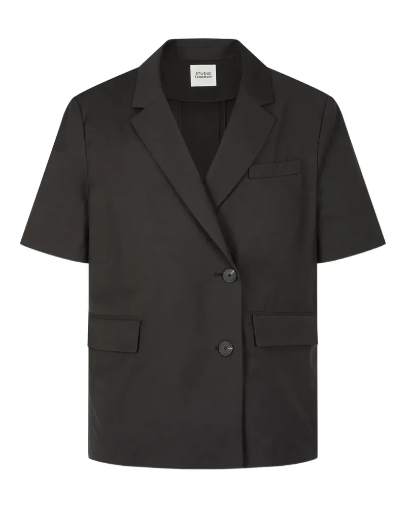 STUDIO TOMBOY Oversized-Jacke mit kurzen Ärmeln - Grau Grau