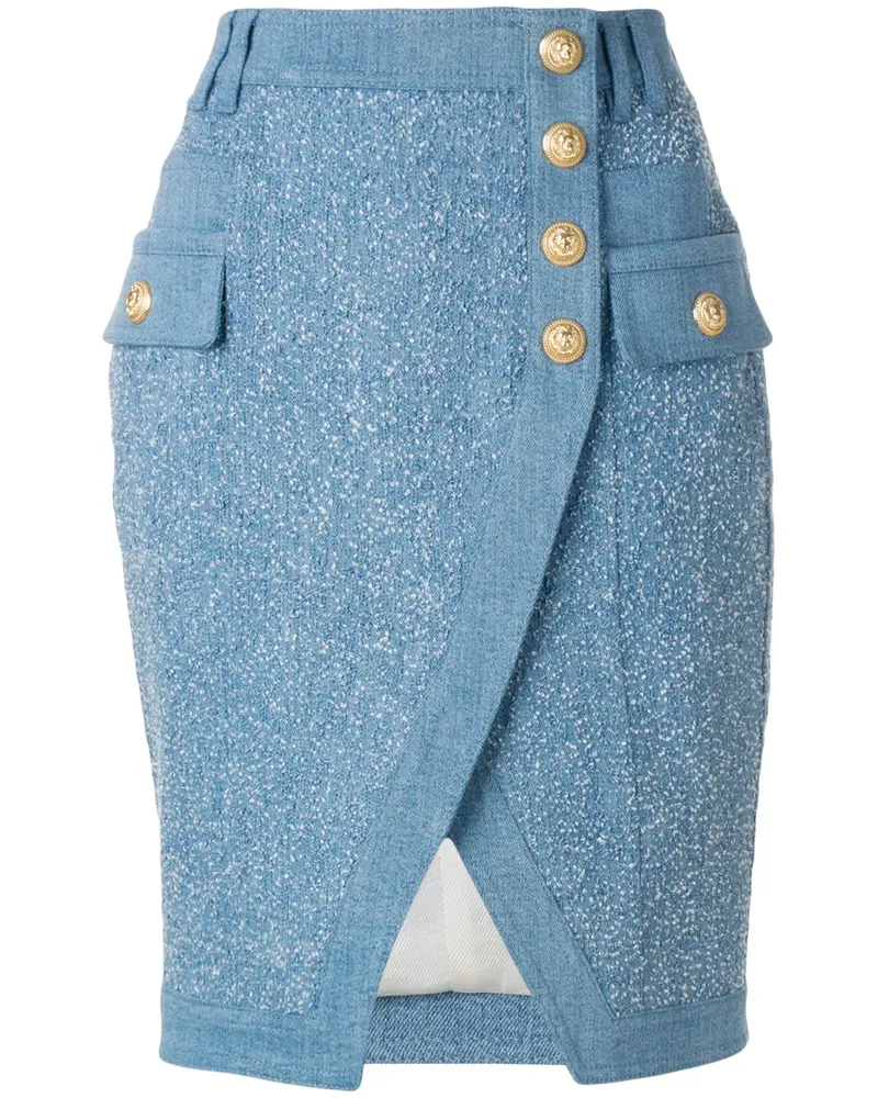 Balmain Rock mit Knöpfen - Blau Blau
