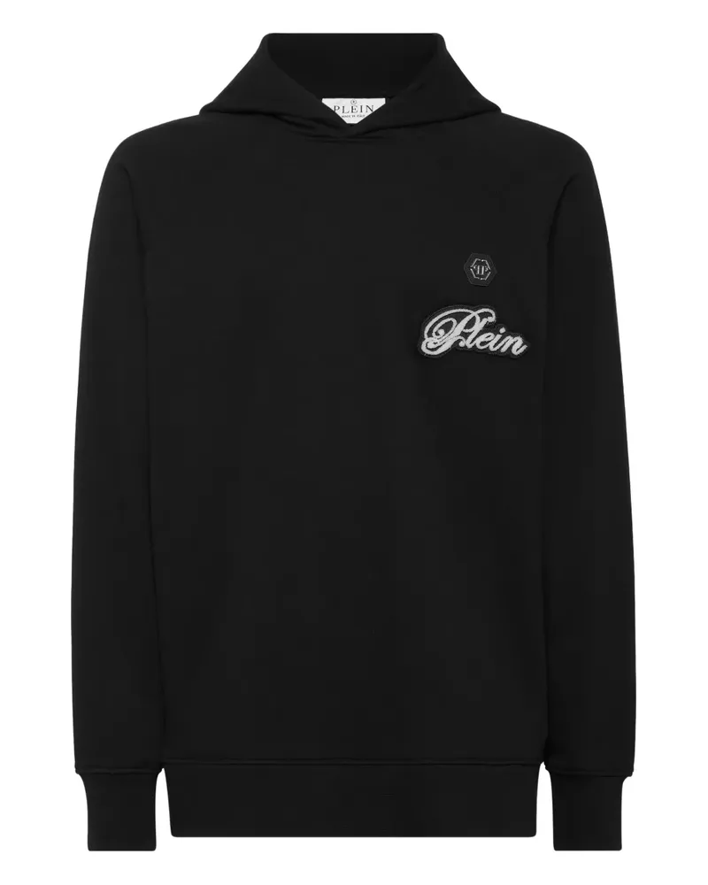 Philipp Plein Hoodie mit Raglanärmeln - Schwarz Schwarz