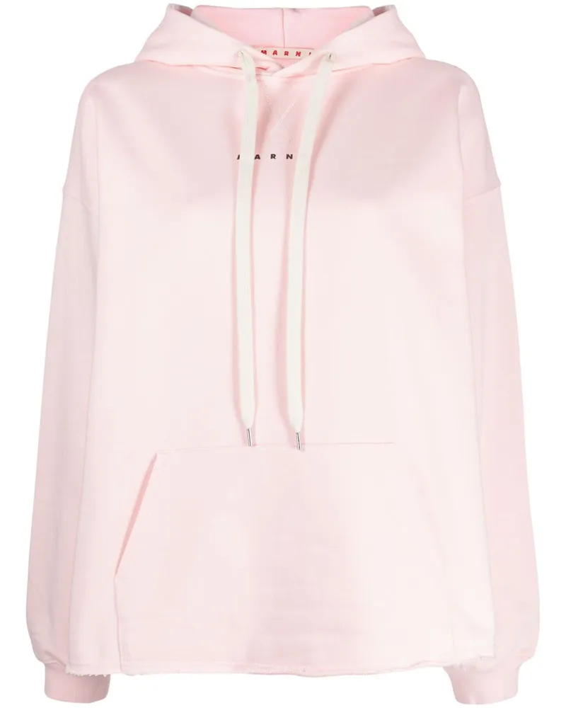 Marni Hoodie mit Logo-Print - Rosa Rosa