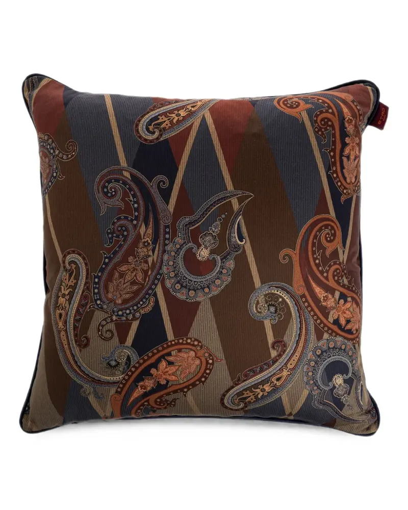 Etro Kissen mit geometrischem Muster - Braun Braun