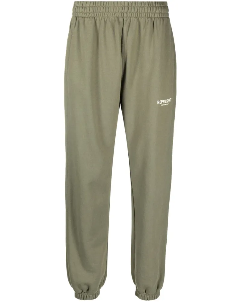 REPRESENT Jogginghose mit Logo-Print - Grün Grün