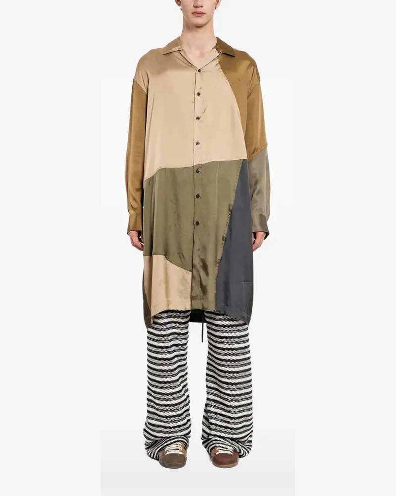 Song For The Mute colourblock tunic shirt - Nude Nude