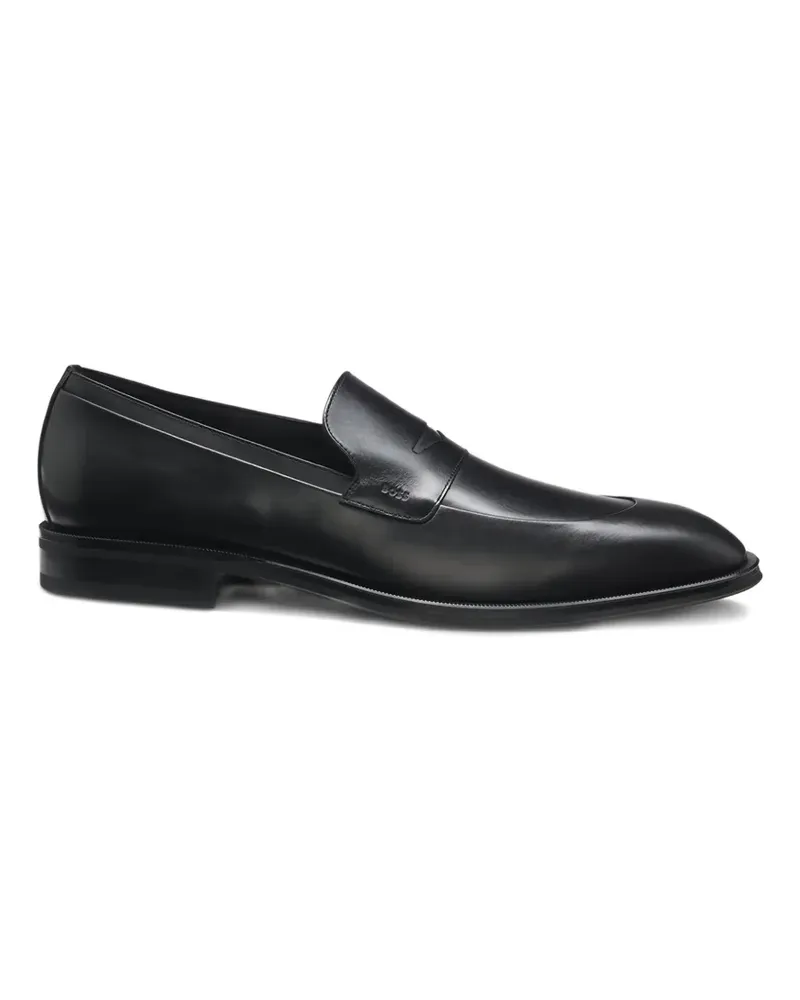 HUGO BOSS leather loafers - Schwarz Schwarz