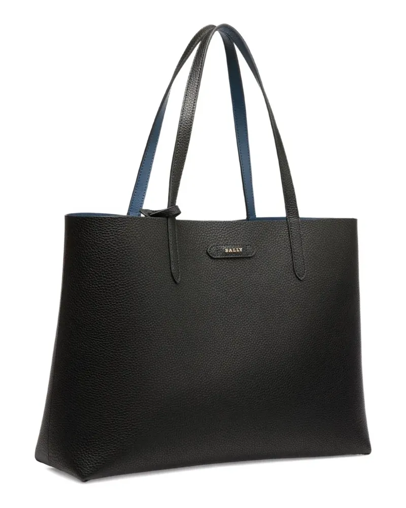 Bally Tote Bag mit gekörntem Logo - Schwarz Schwarz