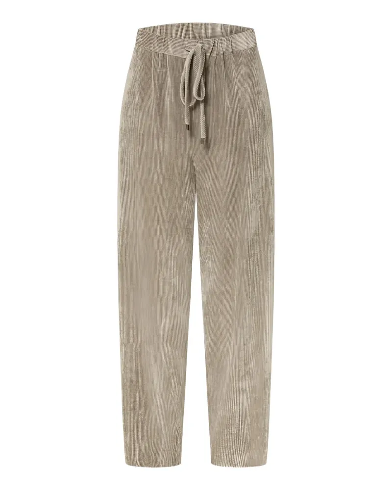 Antonelli Firenze Gerippte Hose mit Kordelzug - Nude Nude