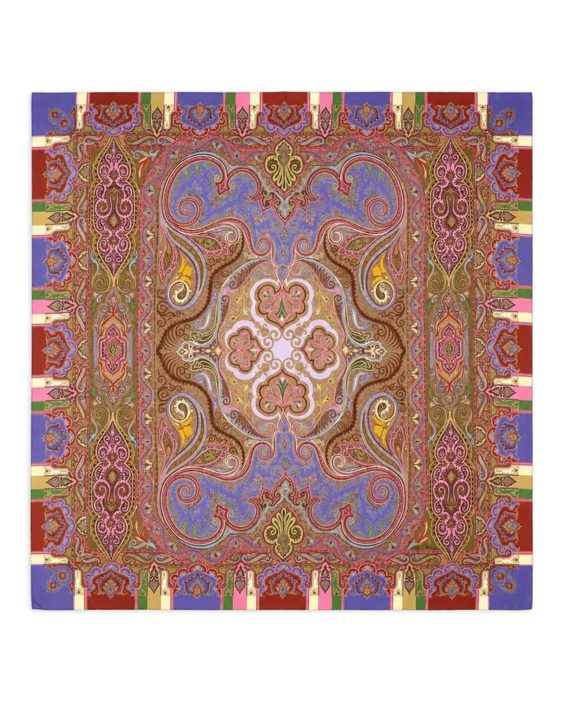Etro Schal mit Paisley-Print - Violett Violett