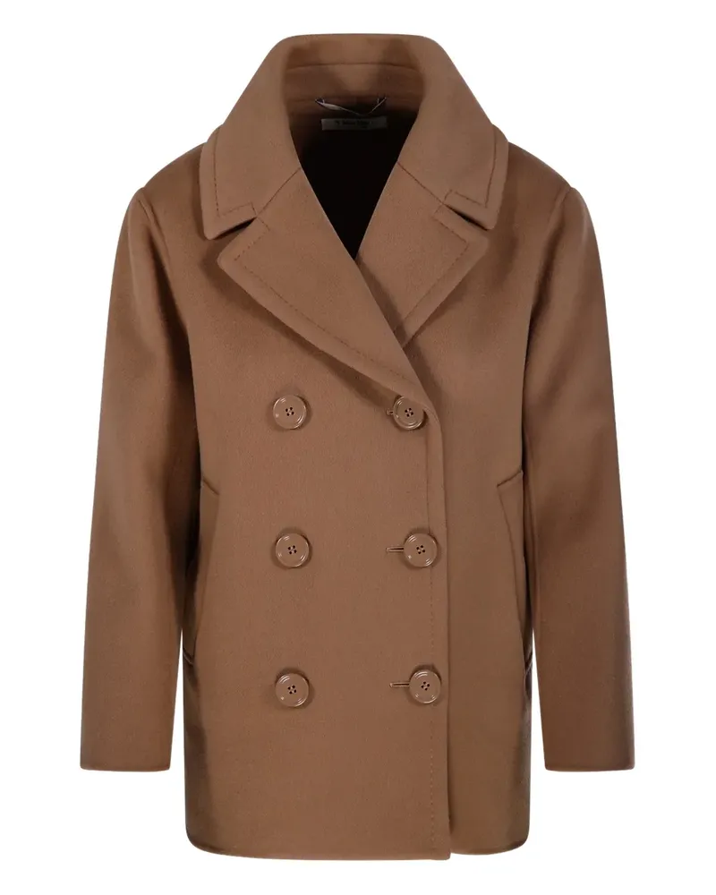 Max Mara Doppelreihiger Mantel - Braun Braun