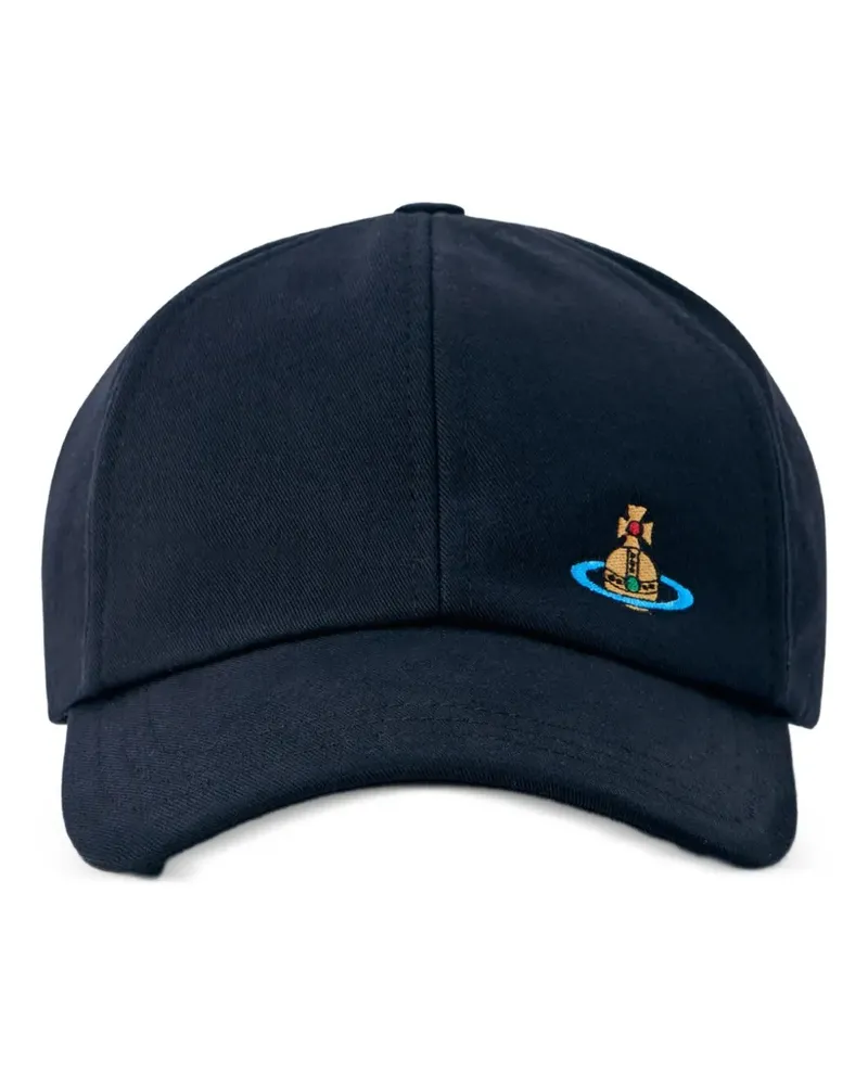 Vivienne Westwood Baseballkappe mit Orb-Stickerei - Blau Blau