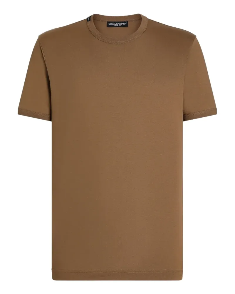 Dolce & Gabbana T-Shirt mit Rundhalsausschnitt - Braun Braun