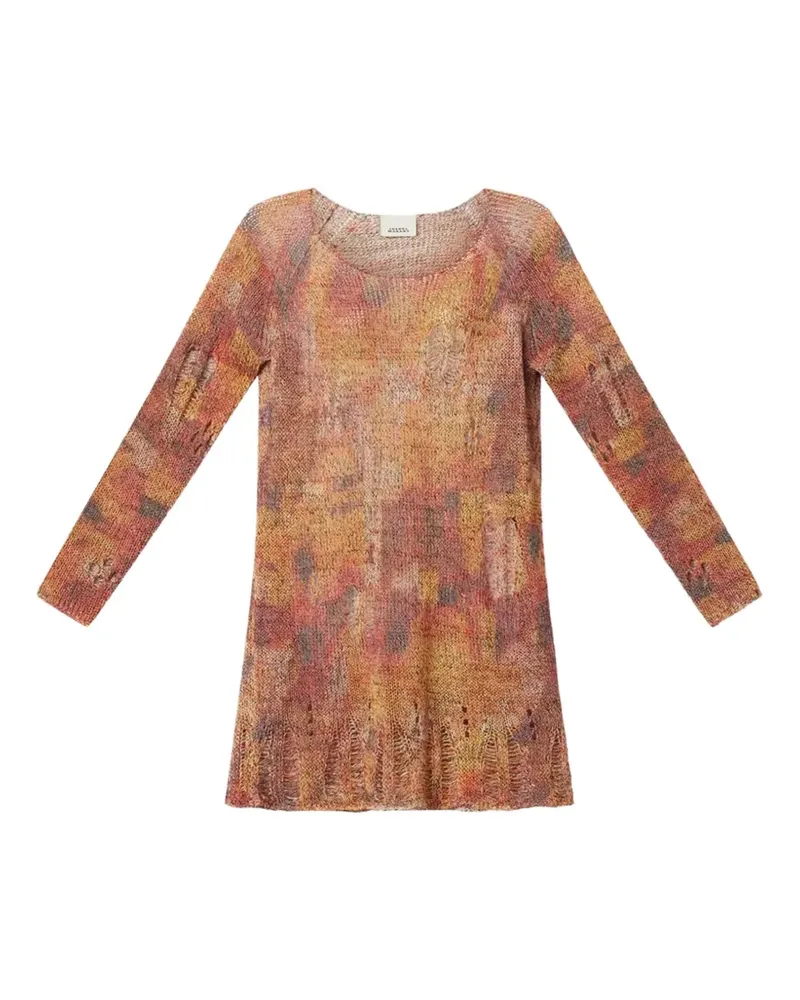 Isabel Marant open-knit mini dress - Orange Orange