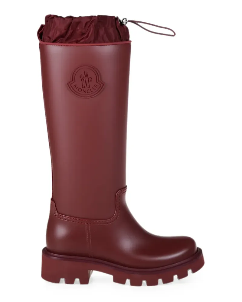 Moncler logo-patch drawstring boots - Rot Rot