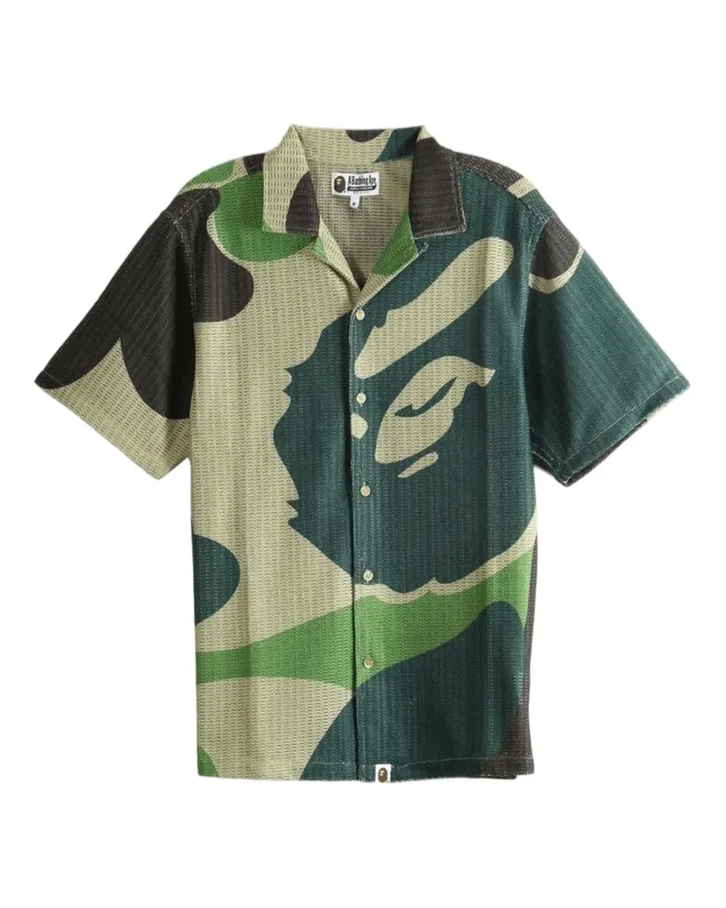 BAPE ABC Camo Mesh-Hemd - Grün Grün
