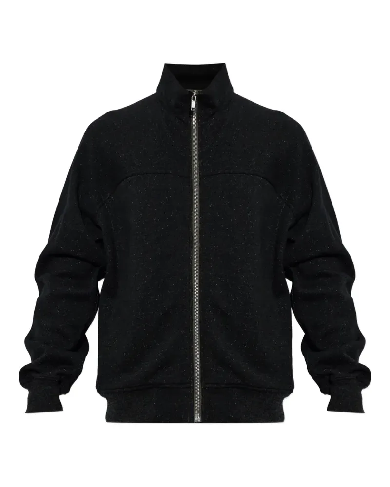Rick Owens stand-up collar zip-up sweater - Schwarz Schwarz