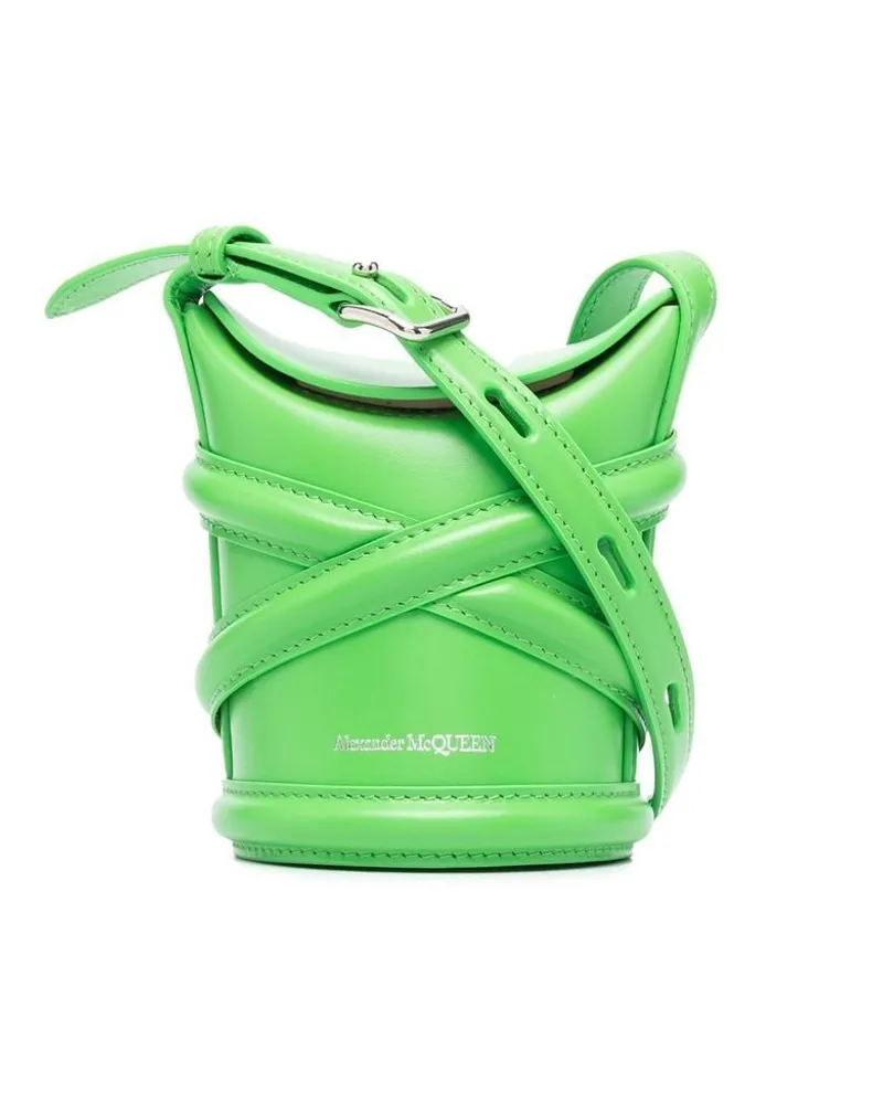 Alexander McQueen Micro The Curve Umhängetasche - Grün Grün