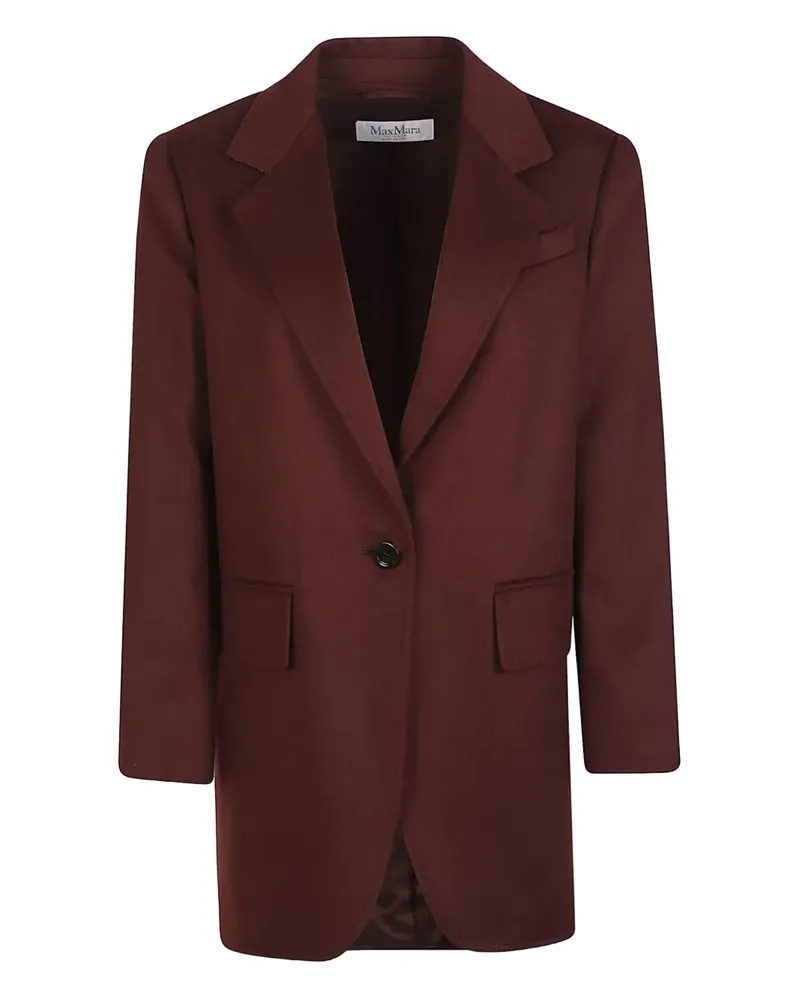 Max Mara Wollsakko mit Knöpfen - Rot Rot