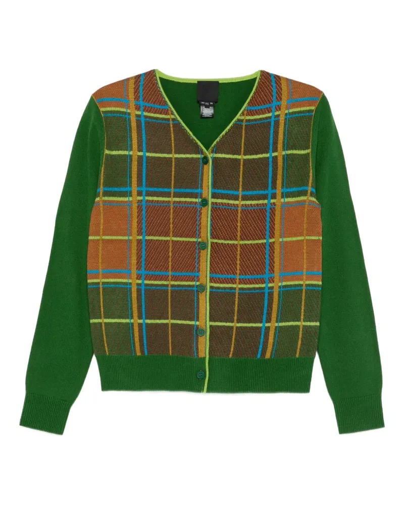 Anna Sui Karierter Cardigan - Grün Grün