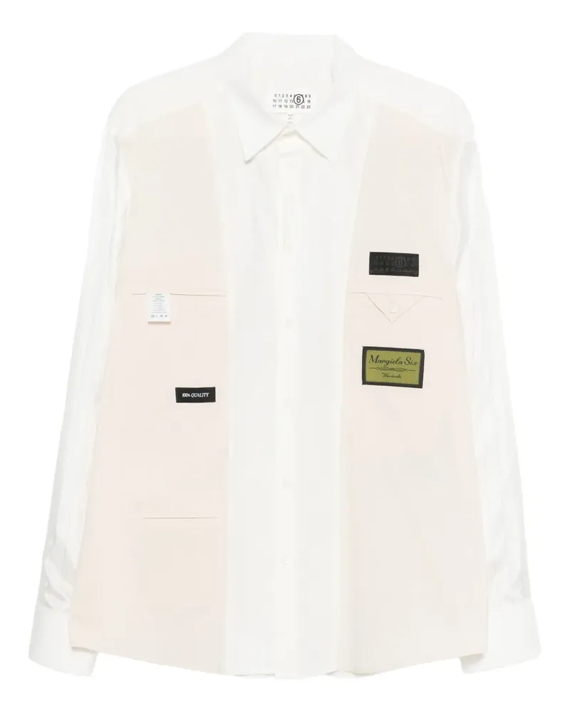 Maison Margiela Langärmeliges Hemd - Weiß Weiß