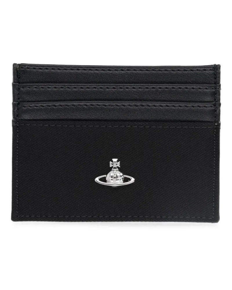 Vivienne Westwood Orb-plaque card holder - Schwarz Schwarz