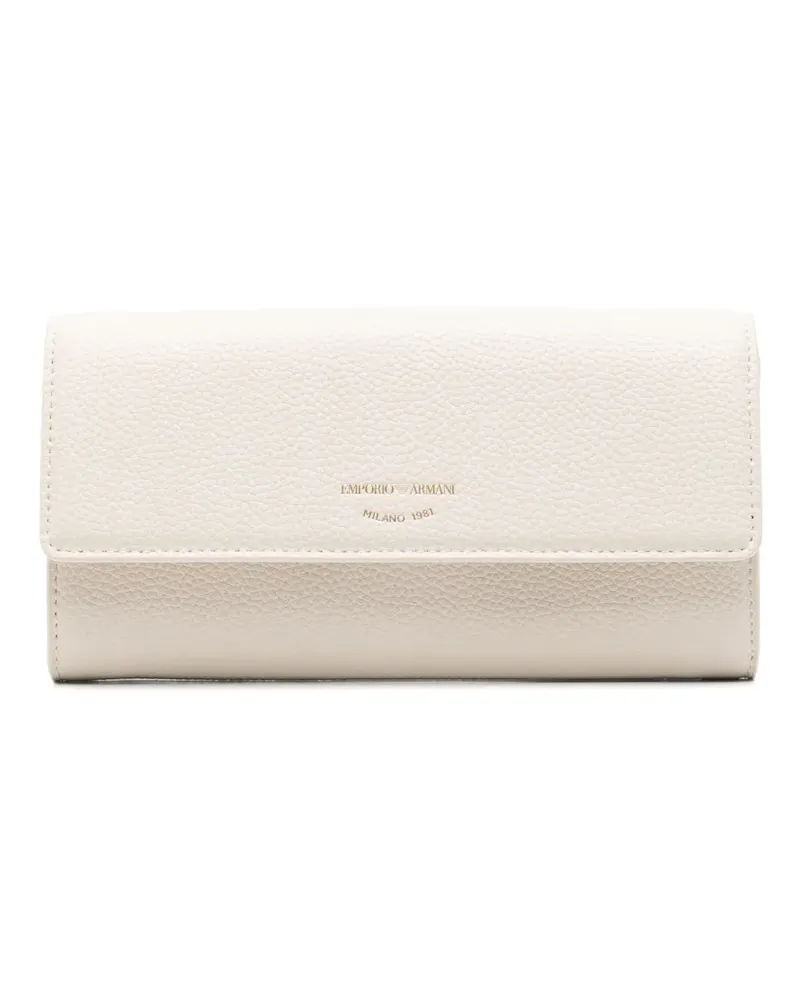 Emporio Armani Portemonnaie mit Logo-Print - Nude Nude