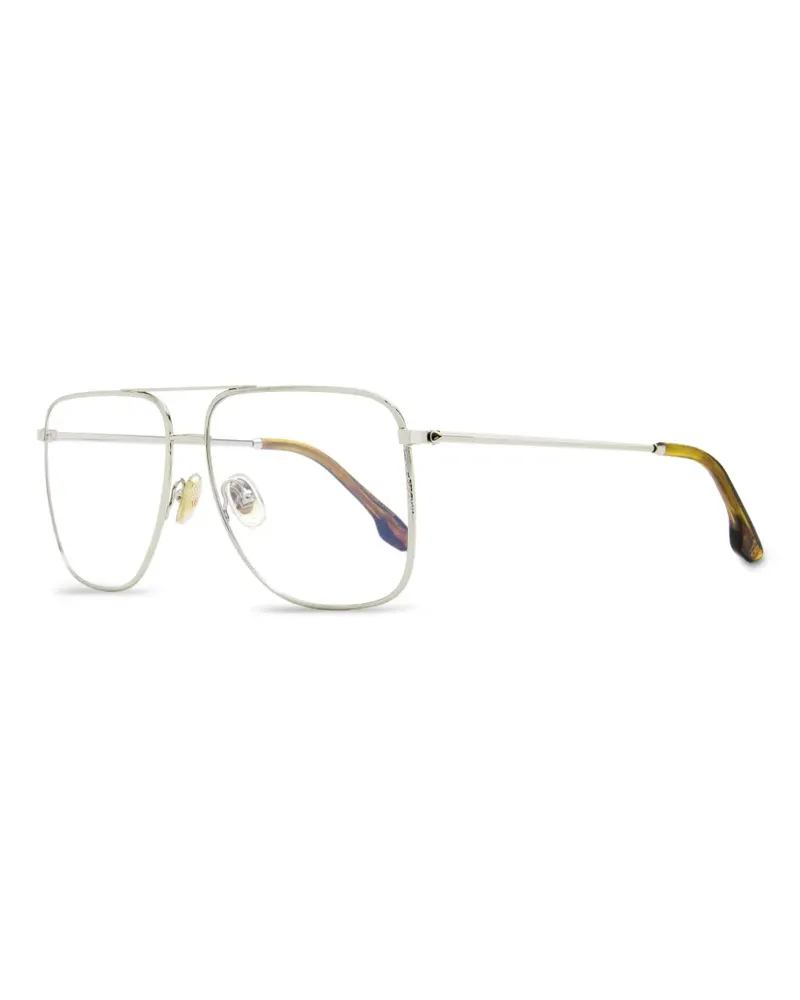 Victoria Beckham 2212 Brille im Metallic-Look - Silber Silber