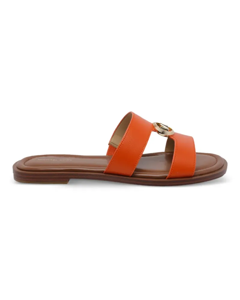 Michael Kors Sandalen mit Logo-Medaillon - Orange Orange