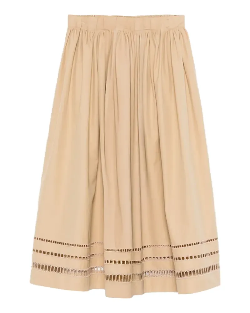 Ermanno Scervino Midirock mit Schleifenverschluss - Nude Nude